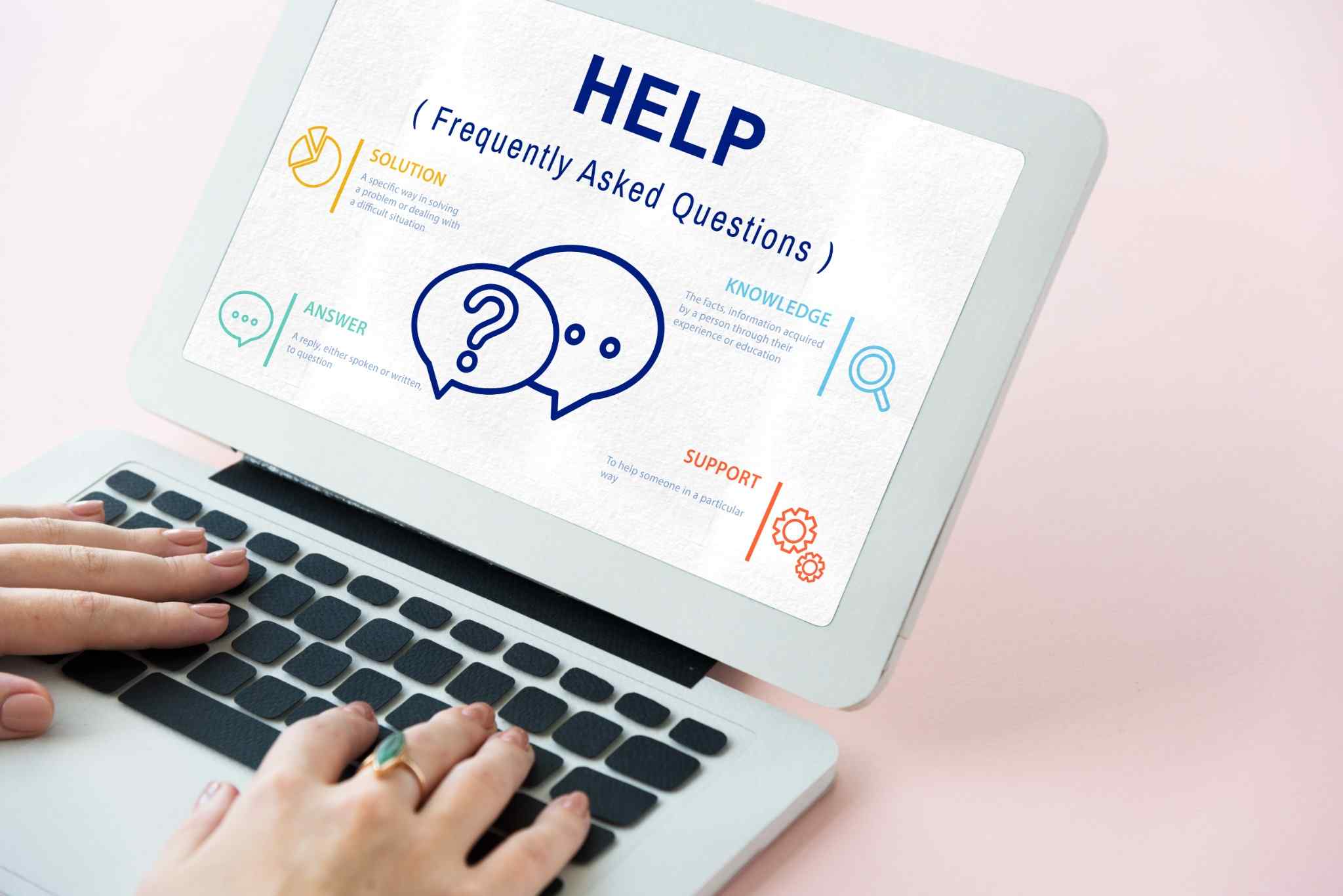 faqs customer service icon concept compressed